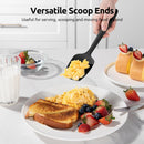 U-Taste Silicone Spatula Set with 600 Degrees Fahrenheit Heat Resistant (Black) — 8