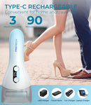 Foot Callus Remover for Feet Rechargeable Waterproof Pedicure Tool for Feet - BCM-1138T-Blue — 4