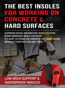 CRUVHEAL Work Pro and Work Boot Insoles Set Anti-Fatigue for Men and Women — 5
