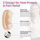 Heel Grips Pads for Loose Shoes - Welnove 3-Pair Heel Inserts for Back of Heel Protect, Heel Inserts for Blisters Pain, Rubbing, Prevent Slip, Fit Shoes, Boots, Sandals, High Heels, Men Women, Beige - Beige | 3-Pair — 2