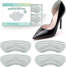 Welnove Heel Pads Grips for Shoes - 2 Pairs Premium Stretch Fleece & SEBS - No Residue - Heel Cushion Inserts Prevent Rubbing, Blisters - Heel Liner Guards for Women Men High Heels & Formal Shoe - Blue | 2 pairs — 1