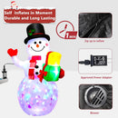 5 FT Christmas Inflatables Snowman Outdoor Decorations, Blow Up Snowman — 6