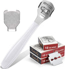 Callus Shaver Set, 50 Blades 1 Stainless Steel Shaver 1 Foot File, 52 Pcs — 1