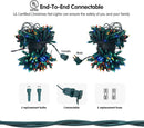 Dirnun Led Christmas Net Lights Outdoor Christmas Lights Multicolor 160LED 5ftx7ft, Waterproof Outdoor Indoor Fairy Mesh Net Light for Xmas Party, Yard, Patio, Trees, Shrubs, Bushes Decorations — 4