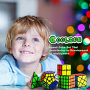 Speed Cube Set - 2x2, 4x4, Pyraminx, Pyramid, Megaminx, Fenghuolun Puzzle Cubes - Pack of 5 — 5