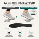 1 Pair 1.3mm Rigid Carbon Fiber Insole, Post-Op Shoe Alternative — 3
