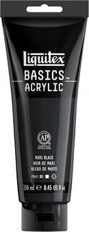 Liquitex BASICS Acrylic Paint, 8.5-oz Tube, Mars Black | 8.45 Fl Oz (Pack of 1) — 1