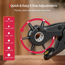 Revolving Punch Plier Kit, XOOL Leather Hole Punch Set for Belts, Watch Bands, Straps, Dog Collars, Saddles, Shoes, Fabric, DIY Home or Craft Projects, Heavy Duty Rotary Puncher, Multi Hole Sizes Make | Hole Puncher — 2