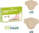 Bukihome Bunion Pads to Wear with Shoes - 24 Pcs Moleskin for Feet - Water-Resistant - Bunion Pain Relief Cushions for All-Day Comfort & Protection (Multi-Size) | Multi-Size (Pack of 24) | Beige — 7