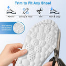 2 Pairs 4D Cloud Steppers Insoles for Women & Men Size:230-260mm - Orange-1 — 5