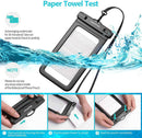 4 Pack 8.5“ Waterproof Cell Phone Pouch - Underwater Dry Bag Case Lanyard -Water Proof Clear Holder Protector for iPhone 17 16 Pro Max Plus Air Samsung Galaxy S25 Ultra Note for Beach Swimming — 5