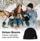 Wmcaps Fleece Lined Beanie Warm Winter Knit Hat for Men Women Cold Weather - Black — 5