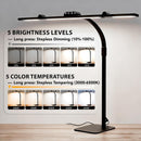 LED Desk Lamp for Home Office with Base, 28.2" Adjustable Gooseneck Swing Arm Ultra Bright Desk Light, Dimmable… — 5