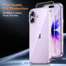 TAURI for iPhone 17 Case, with Screen Protector, Clear — 3