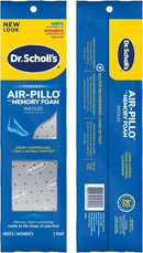 Dr. Scholl's Air-Pillo with Memory Foam Insoles Men's 7-13 / Women's 5-10, (Pack of 4) — 2