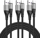 USB A to USB C Cable 3Pack 10Ft Fast Charging 3A Long Nylon Braided Cord 1