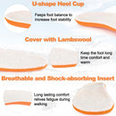 Riemot Lamb's Wool Insoles - Fall and Winter Warm Shoe Inserts for Sneakers, Work Shoes, Hiking Boots - Breathable, Comfortable, Replaceable Soles for Women/Men - White US9 — 2