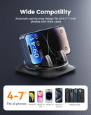 360 Degree Rotation Dashboard Phone Holder for Car, Anti-Slip Grips & One-Hand Operation Car Cell Phone Mount with Adjustable Spring Clip, Compatible with iPhone Samsung All Smartphones photo 6