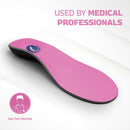 Pure Stride Bold Professional Full Length Orthotics - Shoe Support for Metatarsals, High Arch, Flat Feet - Pain Relief for Plantar Fasciitis, Arch, Heel - 1 Pair, Men 8-8.5/Women’s 10-10.5, Bold Pink 5