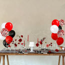68Pcs Red Black White Latex Balloons 12 Inch with Black Red Confetti Balloons for Birthday, Wedding, Baby Shower, Graduation Poker Card Party. | Heihongbai — 5