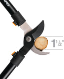 Fiskars 28” Garden Bypass Loppers, Tree Trimmer with 1.5" Cut Capacity | 28" Standard Bypass — 7