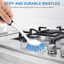 SetSail Dish Brush with Handle, 2 Pack Stiff Bristles Dish Scrubber with Built-in Scraper Dish Scrub Brushes for… — 4