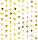 6PCS Gold Star Garland Decorations - 78 Feet Double Side Hanging Stars Decorations for Ceiling, Paper Star Garland Gold Star Streamers for Birthday Wedding Engagement Homecoming Classroom Party — 1