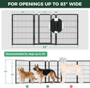 FXW Dog Gate, Extra Wide Adjustable for Openings Up to 83", 40" H