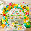 Spring Balloons Arch Garland Kit | Green Orange Yellow Spring — 7