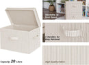 StorageWorks Fabric Storage Bins with Lids, Closet Storage Bins — 3