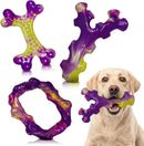 Frienhund Tough Dog Toys for Aggressive Chewers 3 Pack, Indestructible Dog…