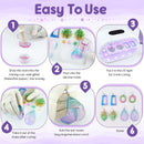 Akisey UV Resin Jewelry Making Kit, 200g UV Resin Kit with UV Light & Mode — 5