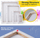 Stretched Canvases for Painting, 8PCS Multi Pack Canvas 3x5”, 5x7”, 8x10”, 10x12”(2 of Each), Acid-Free Wood Frame Blank Canvas, Art Canvas Pre Primed for Acrylic, Oil Painting, Tempera Paintings. | 8PCS-4sizes（2 of Each） — 2