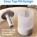 Everlasting Comfort 2.5L Top Fill Humidifier for Bedroom – 28dB Ultra-Quiet,…