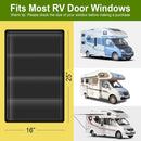 RV Door Window Shade Cover - Magnetic RV Blackout Window Cover with UV Protection and Privacy Features (25 * 16 in) Foldable Magnet Design, Waterproof Fabric (Black, 1 Pack (25"L x 16"W)) — 6