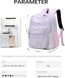 abshoo Classical Basic Daisy Womens School Backpack For College Teen Girls Water Resistant Bookbag (Daisy Purple) | 16.5 Inc — 6