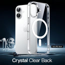 JETech Magnetic Case for iPhone 16, Clear photo 3