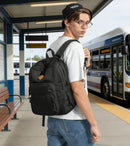 abshoo Classical Basic Womens Travel Backpack For College Men Water Resistant Bookbag (Black) | 16.5 Inc — 5