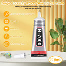 B7000 Glue Clear with Precision Tip, 2Pcs 110mL Jewelry Bead Gem Glue, Strong Adhesive Bedazzling Glue with Silver… — 4