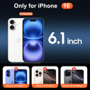 Temdan for iPhone 16 Case with Screen Protector Clear — 2