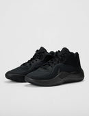 Nike Unisex Adult Precision 8 Mid Basketball Shoes - Black/Black/Black — 6
