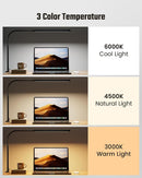 SUPERDANNY Eye-Caring LED Desk Lamp Work Lamp Office Lamp with Side Clamp — 5