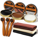 9Pcs Shoe Polish Kit, Brown White Black Shoe Wax for Leather Boots Shine — 1