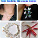 Ybxjges 4800Pcs 7mm Tube Beads Kit with 28 Colors Glass Bugle Seed Beads Small Craft Beads for DIY Bracelet… — 5