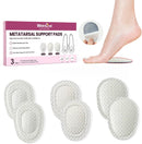 Metatarsal Pads – Foot Pads Ball of Foot Cushions for Women, Mortons Neuroma Relief, 3 Heights (6/8/10mm) with Strong Adhesive & Anti-Slip Silicone, Breathable Mesh, 3 Pairs 1