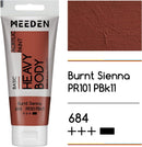 MEEDEN Acrylic Paint Burnt Sienna: 100ml/3.38oz x 2 with Titanium White | 2 Tubes — 2