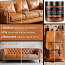 Leather Recoloring Balm and Scratch Repair Kit, Light Brown Leather Restorer for Couches, Furniture, Car Seats, Leather Paint & Stain for Sofa, Chairs, Bags, and More - leather recoloring balm | Light Brown — 3