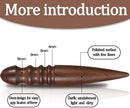 Honoson 6 Piece Leather Craft Tool Set - Includes 4 Edge Beveler, Cutting Knife, Skiving Knife, and Sandalwood Burnisher (1.5 Mm, 1.2 Mm, 1.0 Mm, 0.8 Mm) — 4