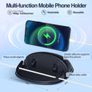 Loncaster Car Phone Holder, Car Phone Mount Silicone Car Pad Mat for Various Dashboards, Slip Free Desk Phone Stand Compatible with iPhone, Samsung, Android Smartphones, GPS Devices and More, Black | Black-1pack photo 5
