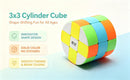 AI-YUN 3x3 Cylinder Speed Cube, Stickerless 3x3x3 Round Column Magic Cube, 3x3 Barrel Cube Puzzles Toys, Brain Teasers — 2